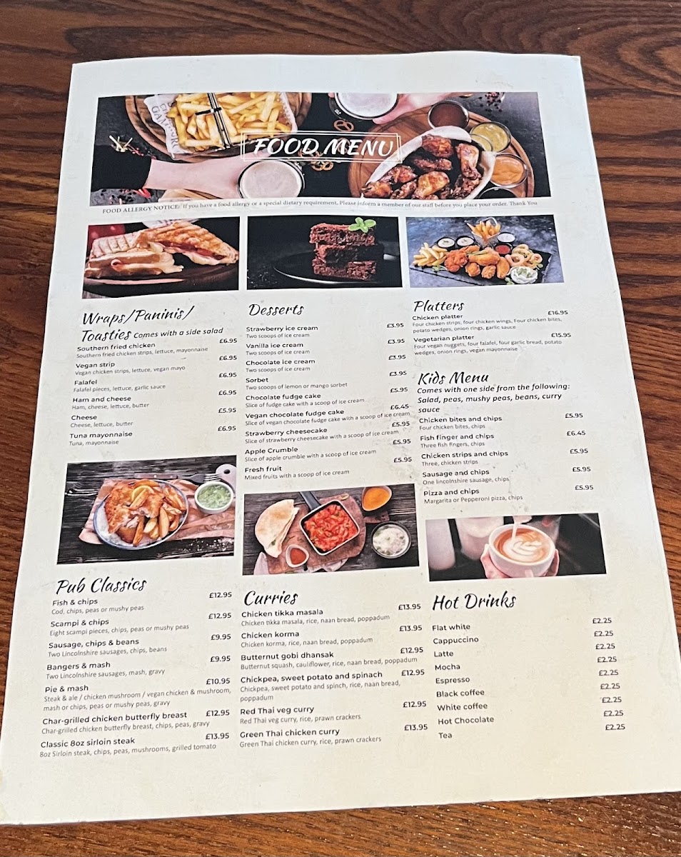 The Tichenham Inn Menu - Image 2