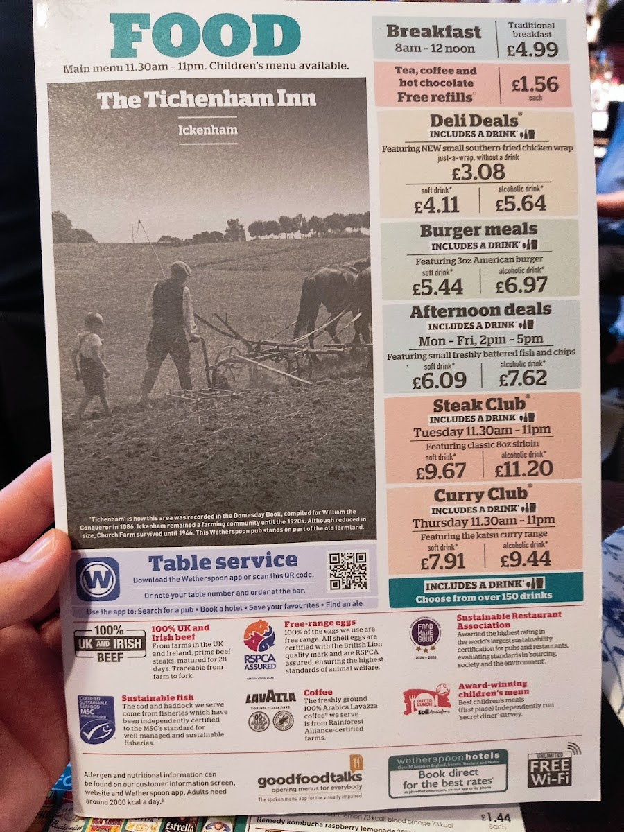 The Tichenham Inn Menu - Image 6